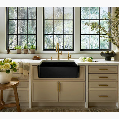 Kohler 34" undermount single-bowl farmhouse kitchen sink