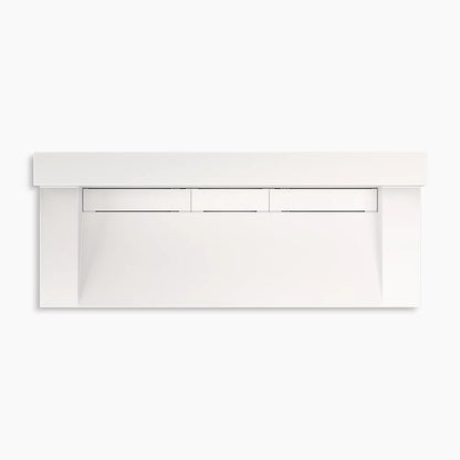 Kohler 60" wall-mount trough lavatory system with backsplash