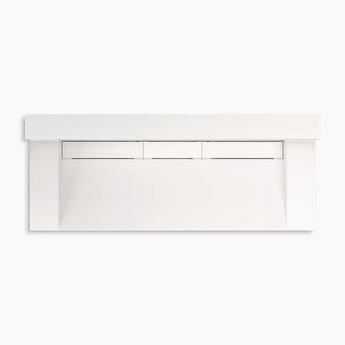 Kohler 60" wall-mount trough lavatory system with backsplash