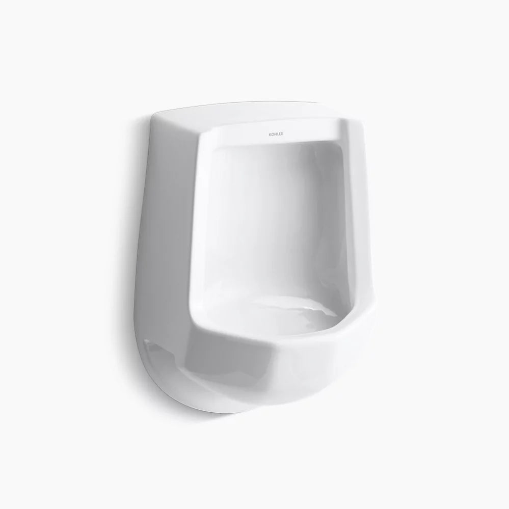 Kohler Siphon-jet half-stall 1.0 gpf urinal, rear spud