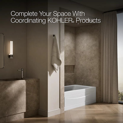 Kohler Mariposa 66" x 36" Alcove bath, left drain