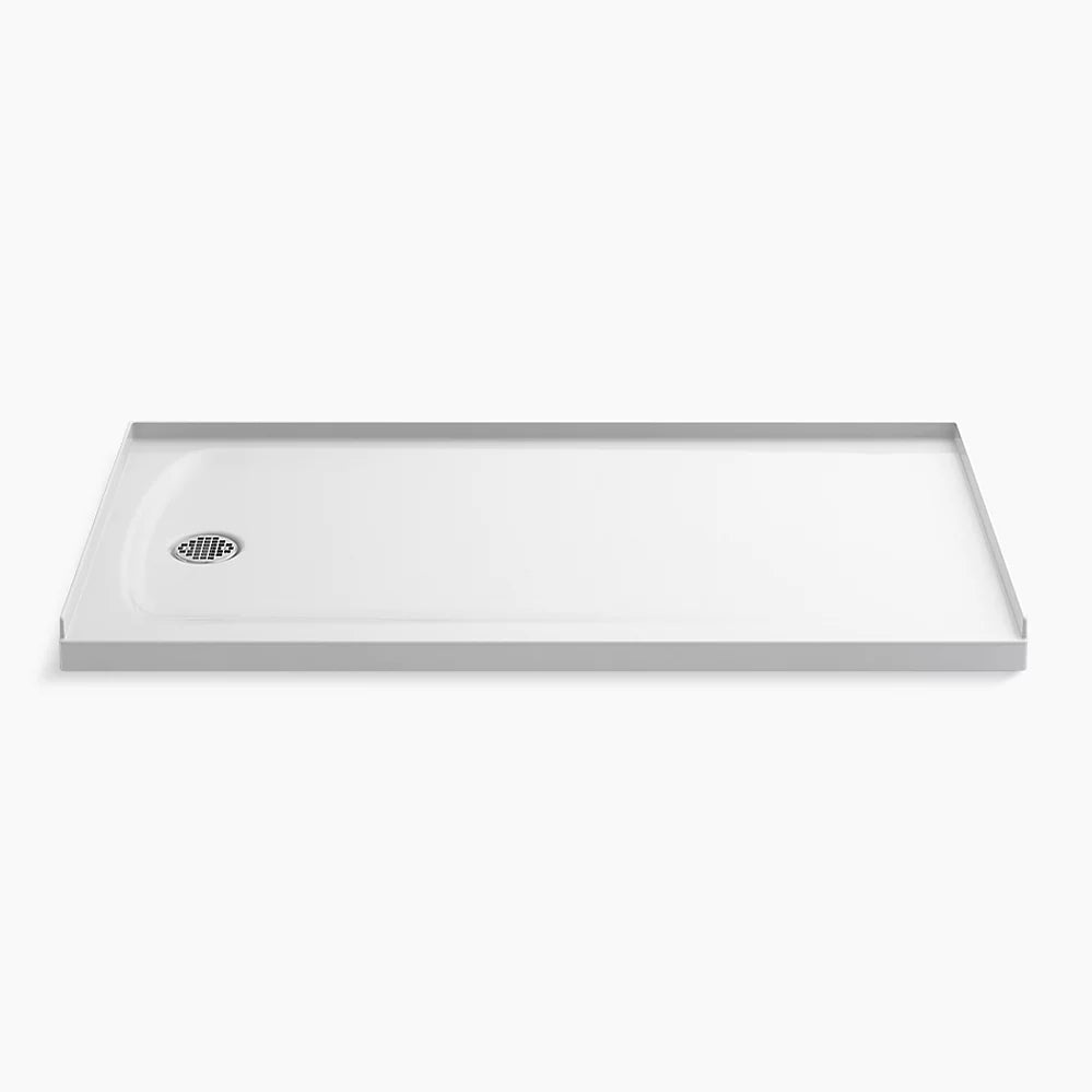 Kohler 60" x 32" alcove shower base, left drain