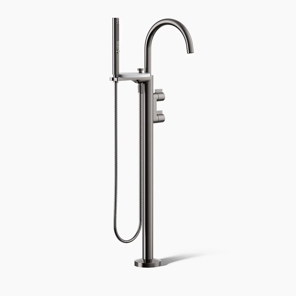 Kohler Floor-mount bath filler trim with lever handles and handshower