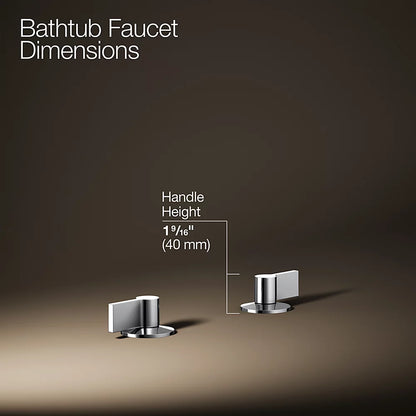 Kohler Deck-mount bath faucet handles with Lever design
