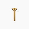 Kohler 6" ceiling-mount single-function rainhead arm and flange