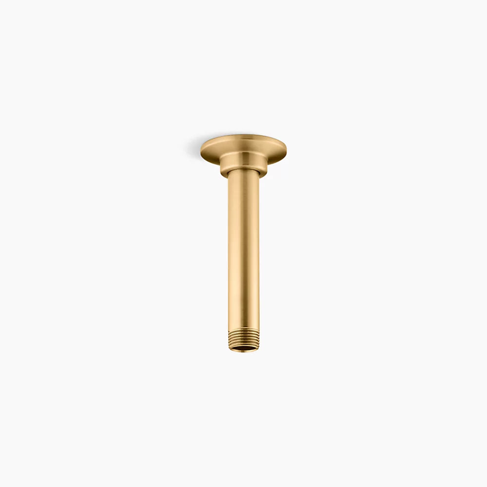 Kohler 6" ceiling-mount single-function rainhead arm and flange