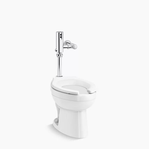 Kohler Commercial toilet with Mach® Tripoint® touchless 1.28 gpf HES-powered flushometer