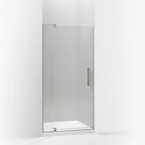 Kohler Pivot shower door, 70" H x 31-1/8 - 36" W, with 1/4" thick Crystal Clear glass