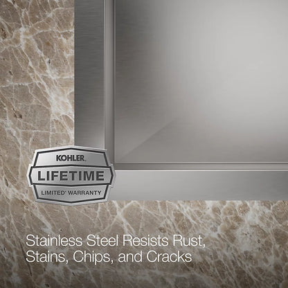 Kohler Vault™ 33" top-/undermount single-bowl kitchen sink