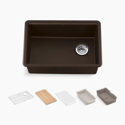 Kohler 27" undermount single-bowl workstation kitchen sink