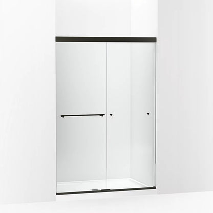 Kohler Sliding shower door, 70" H x 44-5/8 - 47-5/8" W, with 5/16" thick Crystal Clear glass