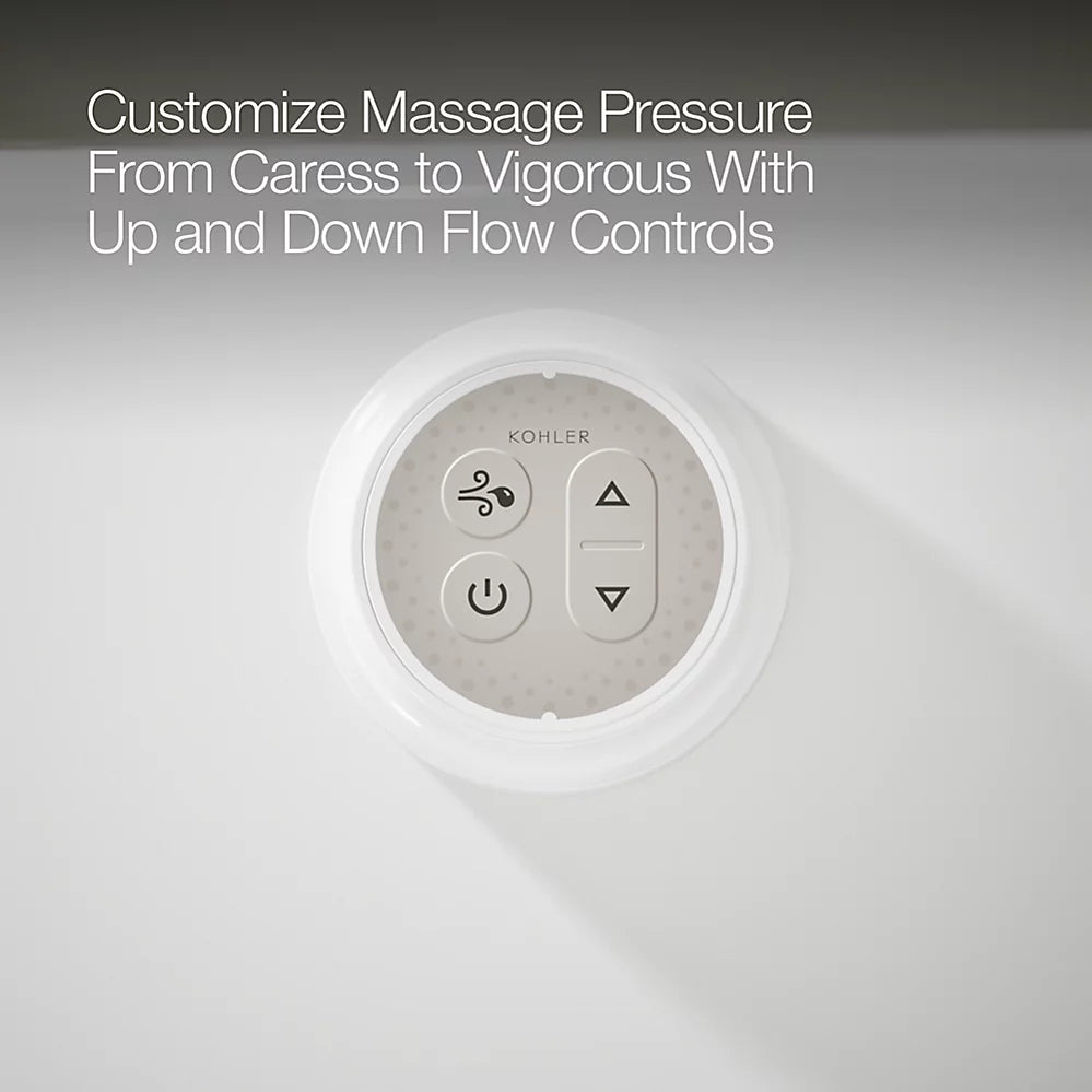 Kohler Mariposa Heated Bubblemassage Air Bath 66 x 36-Inch Drop-In Bathtub