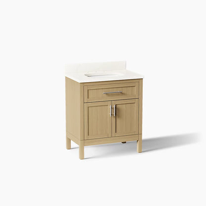 Kohler Hadron Cabinet and Quartz Top 30-Inch Single-Sink Bathroom Vanity