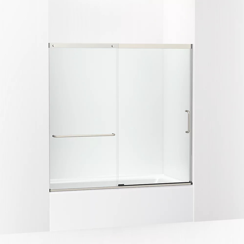 Kohler 56-3/4" H sliding bath door with 1/4"-thick glass