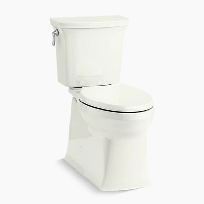 Kohler Two-piece elongated toilet with skirted trapway, 1.28 gpf