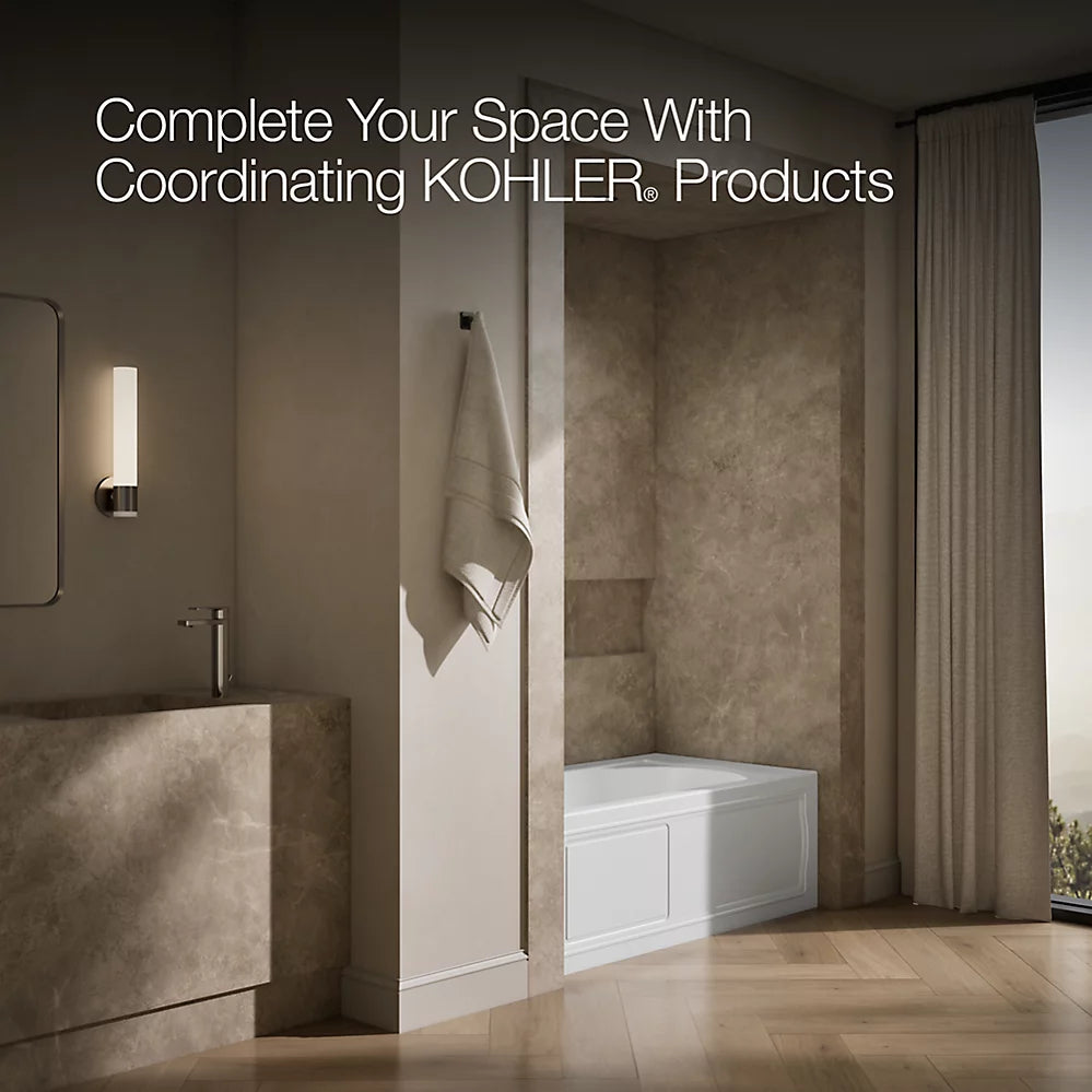 Kohler Devonshire Alcove bath, left drain