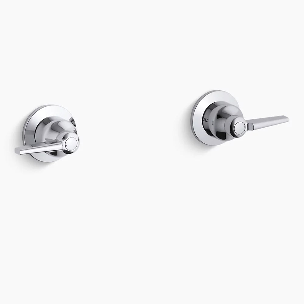 Kohler Wall-mount valve trim with lever handles, requires valve