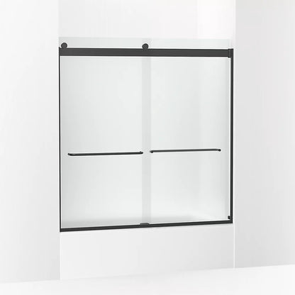 Kohler Sliding bath door, 62" H x 56-5/8 - 59-5/8" W, with 1/4" thick Frosted glass