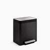 Kohler 8-gallon stainless steel step trash can