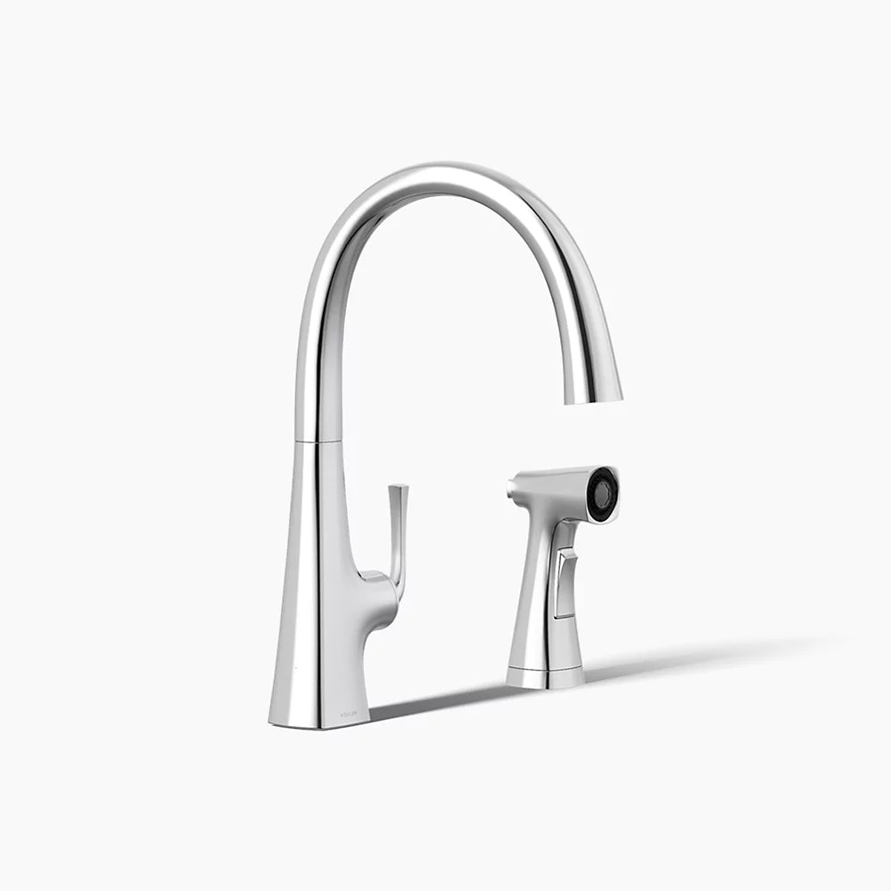 Kohler Graze® Single-handle kitchen sink faucet with two-function side sprayer