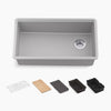 Kohler 32-1/2" undermount single-bowl workstation kitchen sink