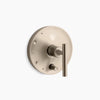 Kohler Rite-Temp® valve trim with push-button diverter and lever handle