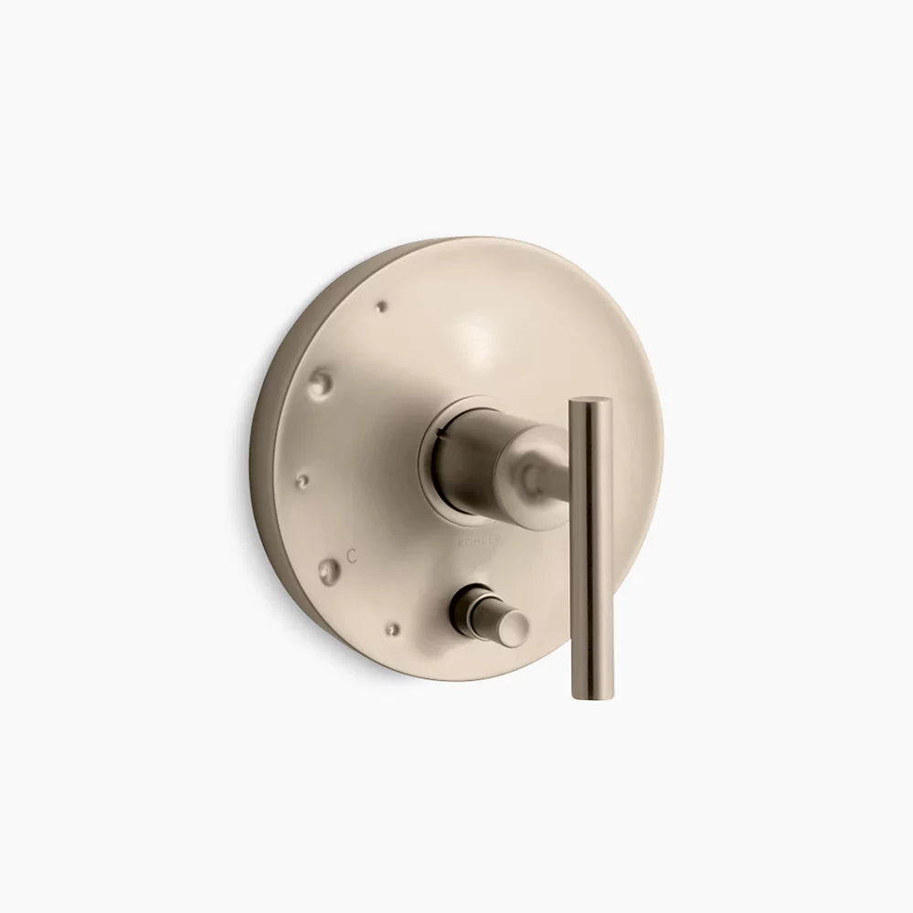 Kohler Rite-Temp® valve trim with push-button diverter and lever handle