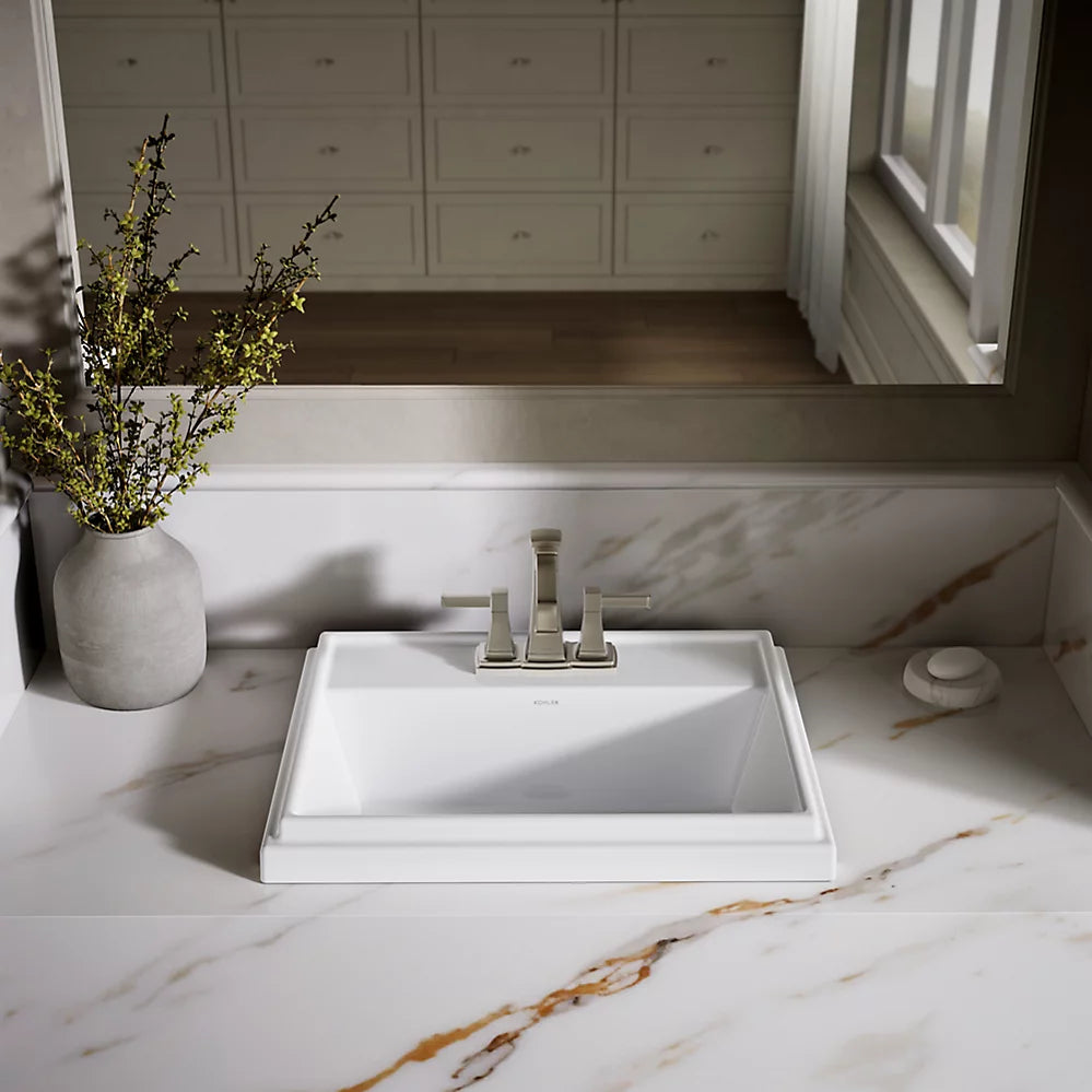 Kohler 21-3/4" rectangular drop-in bathroom sink