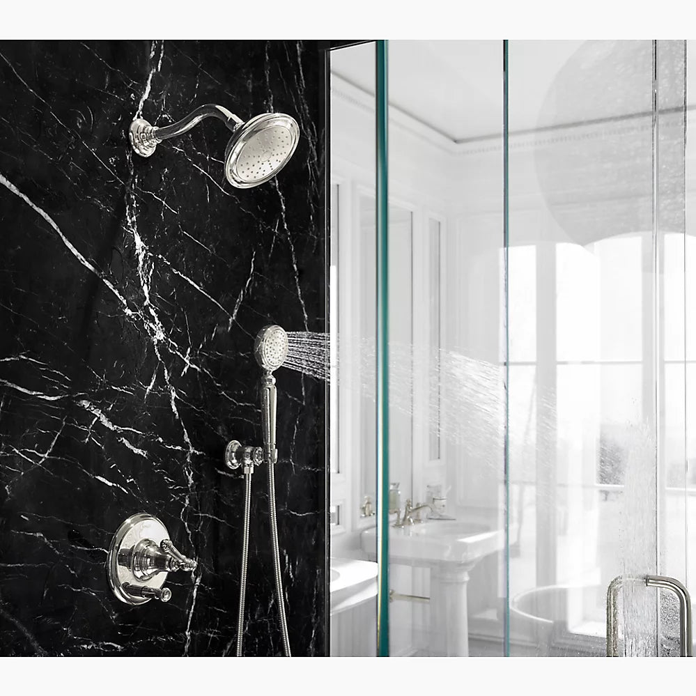 Kohler Rite-Temp® valve trim with push-button diverter and lever handle