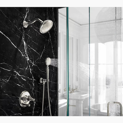 Kohler Rite-Temp® valve trim with push-button diverter and lever handle