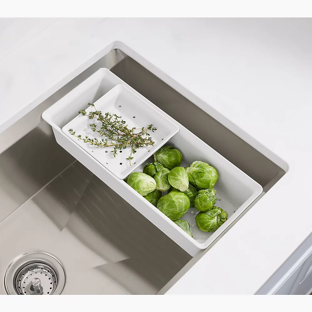 Kohler 27" top-/undermount single-bowl workstation kitchen sink