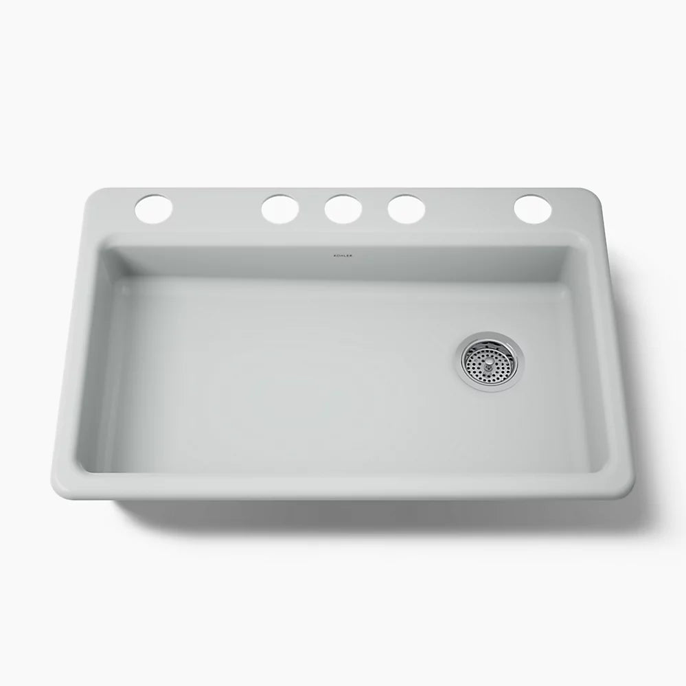 Kohler Riverby® 33" undermount single-bowl kitchen sink