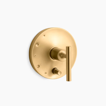 Kohler Rite-Temp® valve trim with push-button diverter and lever handle