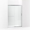 Kohler Sliding shower door, 70-1/2" H x 44-1/4 - 47-5/8" W, with 1/4" thick Crystal Clear glass