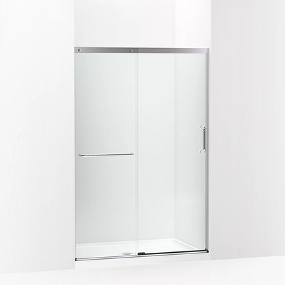 Kohler Sliding shower door, 70-1/2" H x 44-1/4 - 47-5/8" W, with 1/4" thick Crystal Clear glass