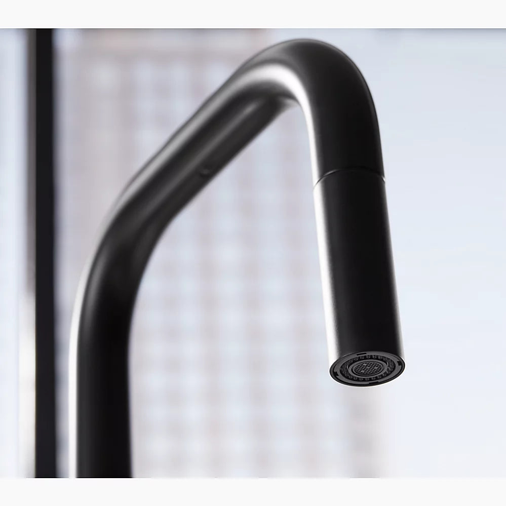 Kohler Touchless pull-down kitchen sink faucet with two-function sprayhead