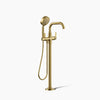 Kohler Floor-mount bath filler trim with handshower