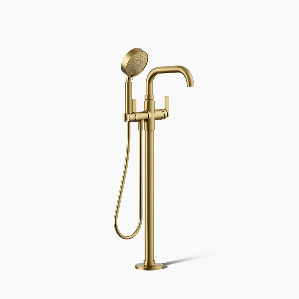 Kohler Floor-mount bath filler trim with handshower