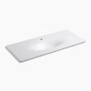 Kohler 49" Enameled cast iron vanity top with integrated oval sink