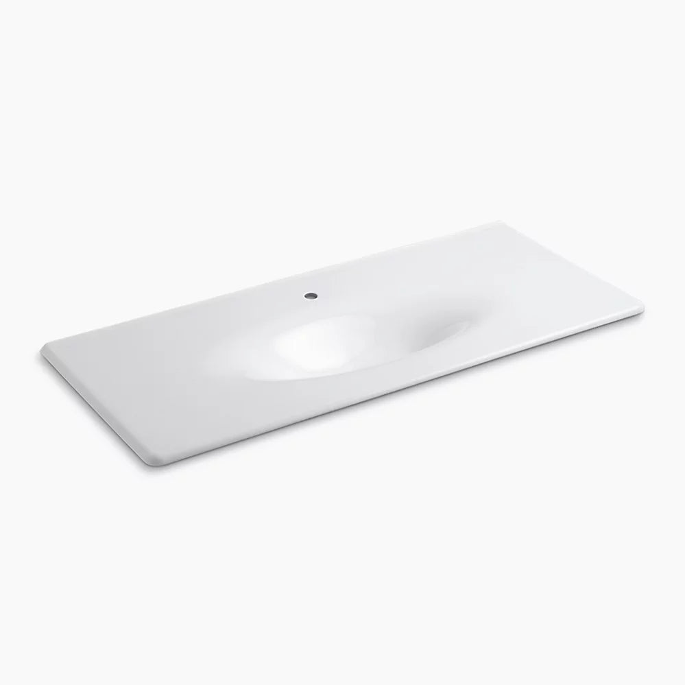 Kohler 49" Enameled cast iron vanity top with integrated oval sink
