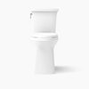 Kohler Tall two-piece elongated toilet with skirted trapway, 1.28 gpf