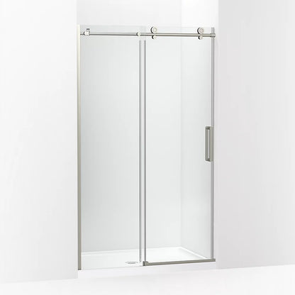 Kohler Sliding shower door, 78" H x 44-1/8 - 47-7/8" W, with 3/8" thick Crystal Clear glass