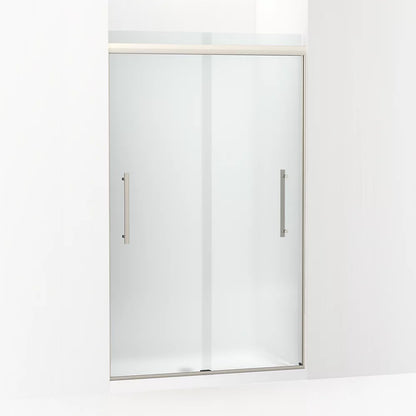 Kohler Frameless sliding shower door, 79-1/16" H x 44-5/8 - 47-5/8" W, with 5/16" thick Frosted glass