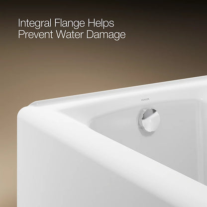 Kohler Mendota 60" x 32" alcove bath, left drain