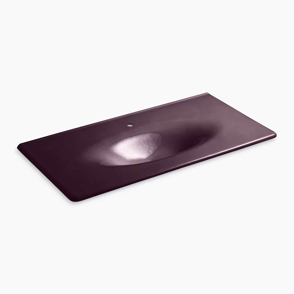 Kohler 43" Enameled cast iron vanity top with integrated oval sink