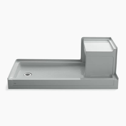 Kohler Tresham® 60" x 32" alcove shower base, left drain