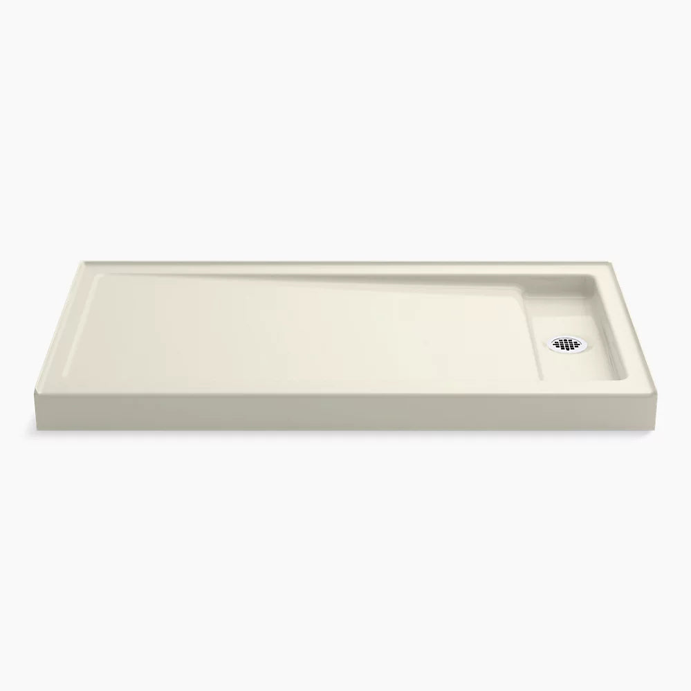Kohler 60" x 32" alcove shower base, right offset drain