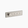 Kohler Four-outlet recessed mechanical thermostatic valve control