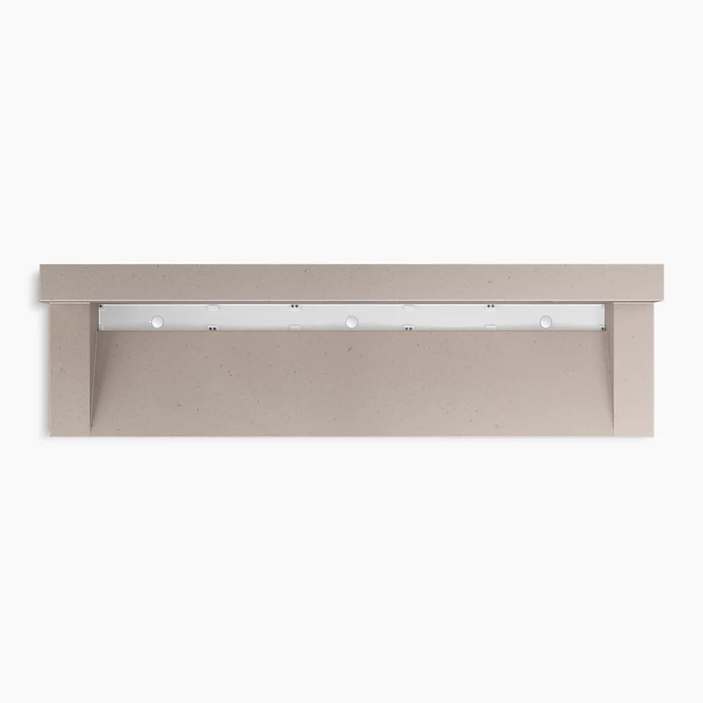 Kohler 90" wall-mount trough lavatory system with backsplash