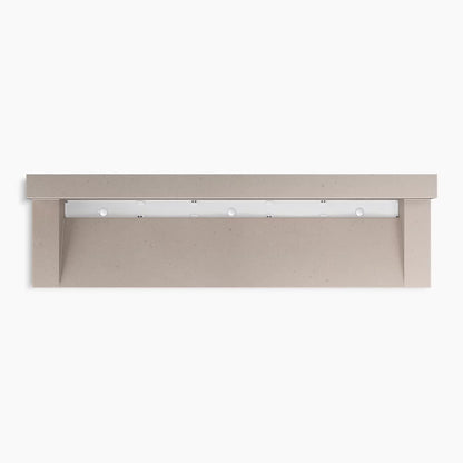 Kohler 90" wall-mount trough lavatory system with backsplash